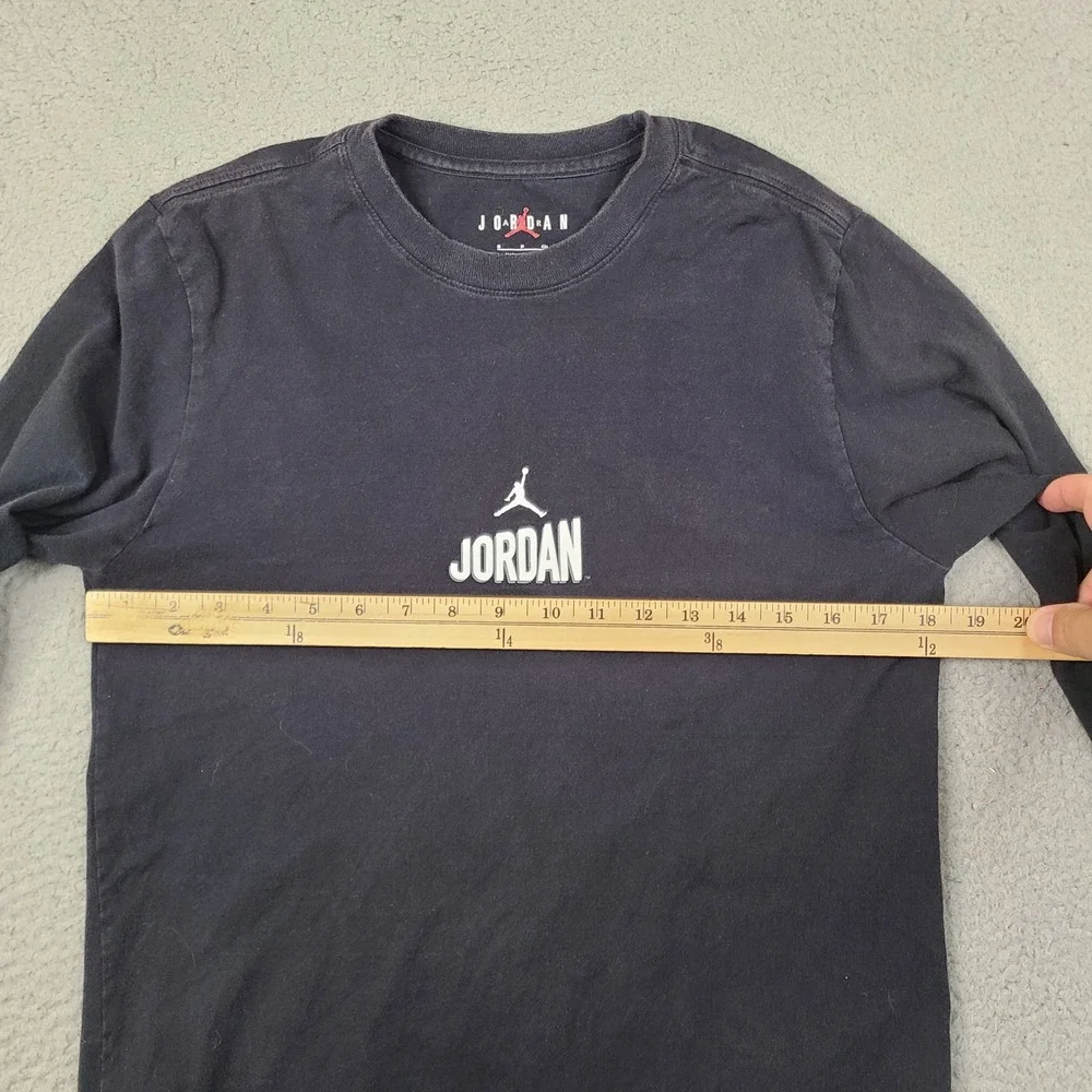 Jordan Shirt Mens Small Black Long Sleeve Air Jordan Flight Club Graphic Tee